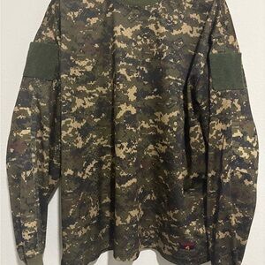 #045 Tippmann Combat Camo XXL Shirt Long Sleeve w/ Tactical Pads